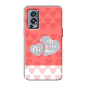 2 Hearts Customized Printed Back Cover for OnePlus Nord 2