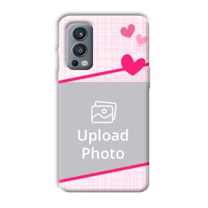 Pink Check Customized Printed Back Cover for OnePlus Nord 2