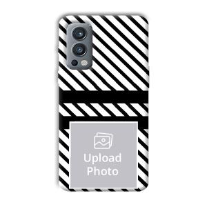 White Black Customized Printed Back Cover for OnePlus Nord 2