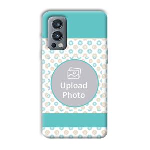 Blue Flowers Customized Printed Back Cover for OnePlus Nord 2