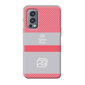 Pink Polka Customized Printed Back Cover for OnePlus Nord 2