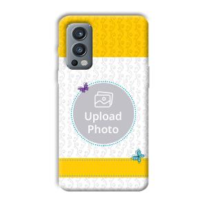 Butterflies & Yellow Customized Printed Back Cover for OnePlus Nord 2