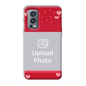 Red Pink  Customized Printed Back Cover for OnePlus Nord 2