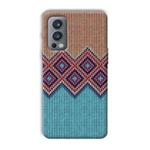 Fabric Design Phone Customized Printed Back Cover for OnePlus Nord 2