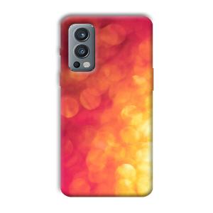 Red Orange Phone Customized Printed Back Cover for OnePlus Nord 2