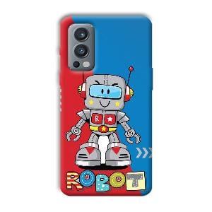 Robot Phone Customized Printed Back Cover for OnePlus Nord 2