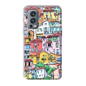 Colorful Alley Phone Customized Printed Back Cover for OnePlus Nord 2