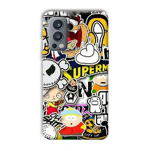 Cartoons Phone Customized Printed Back Cover for OnePlus Nord 2