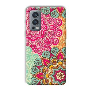 Floral Design Phone Customized Printed Back Cover for OnePlus Nord 2