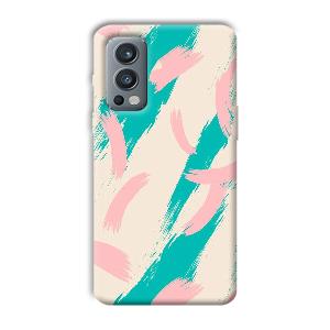 Pinkish Blue Phone Customized Printed Back Cover for OnePlus Nord 2