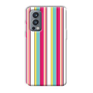 Lines Pattern Phone Customized Printed Back Cover for OnePlus Nord 2