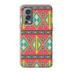Colorful Rhombus Phone Customized Printed Back Cover for OnePlus Nord 2