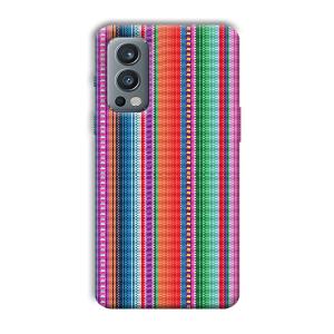 Fabric Pattern Phone Customized Printed Back Cover for OnePlus Nord 2