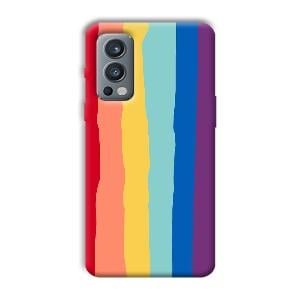 Vertical Paint Phone Customized Printed Back Cover for OnePlus Nord 2