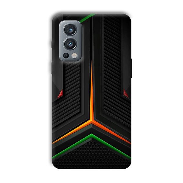 Black Design Phone Customized Printed Back Cover for OnePlus Nord 2