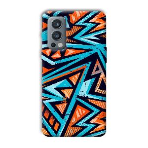 Zig Zag Pattern Phone Customized Printed Back Cover for OnePlus Nord 2