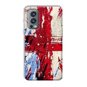 Red Cross Design Phone Customized Printed Back Cover for OnePlus Nord 2