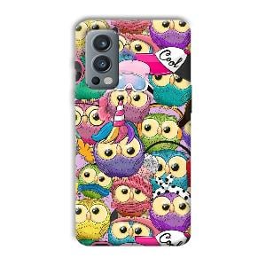 Colorful Owls Phone Customized Printed Back Cover for OnePlus Nord 2