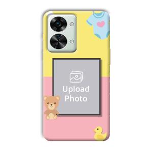 Teddy Bear Baby Design Customized Printed Back Cover for OnePlus Nord 2T 5G
