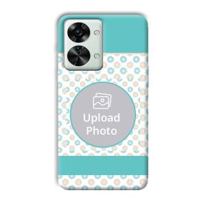 Blue Flowers Customized Printed Back Cover for OnePlus Nord 2T 5G