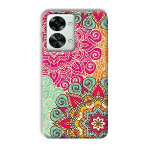 Floral Design Phone Customized Printed Back Cover for OnePlus Nord 2T 5G