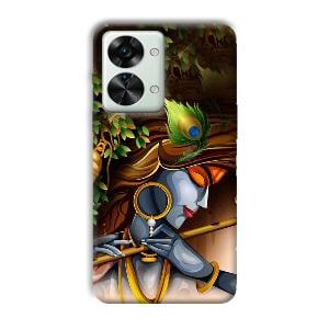 Krishna & Flute Phone Customized Printed Back Cover for OnePlus Nord 2T 5G