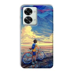 Boy & Sunset Phone Customized Printed Back Cover for OnePlus Nord 2T 5G