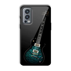 Neon Guitar Customized Printed Glass Back Cover for OnePlus Nord 2