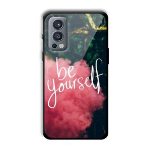 Be Yourself Customized Printed Glass Back Cover for OnePlus Nord 2