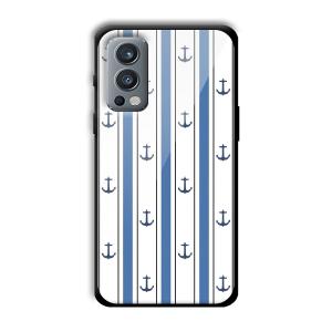 Sailor Anchors Customized Printed Glass Back Cover for OnePlus Nord 2