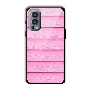Pink Waves Customized Printed Glass Back Cover for OnePlus Nord 2
