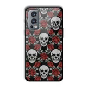 Red Skull Customized Printed Glass Back Cover for OnePlus Nord 2