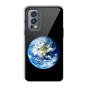 Floating Earth Customized Printed Glass Back Cover for OnePlus Nord 2