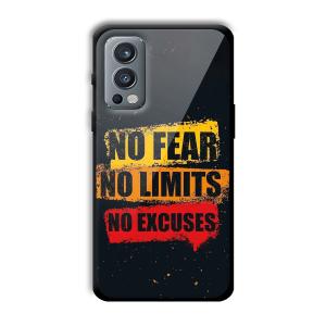 No Fear Customized Printed Glass Back Cover for OnePlus Nord 2