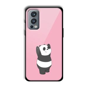 Pink Panda Customized Printed Glass Back Cover for OnePlus Nord 2