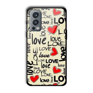 Love Customized Printed Glass Back Cover for OnePlus Nord 2