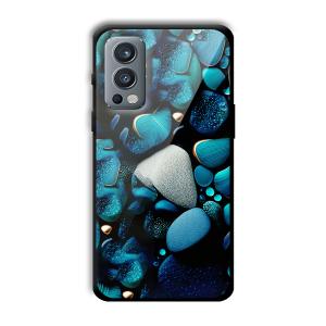 Aqua Blue Customized Printed Glass Back Cover for OnePlus Nord 2