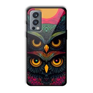 2 Owls Customized Printed Glass Back Cover for OnePlus Nord 2