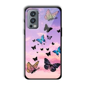 Butterflies Customized Printed Glass Back Cover for OnePlus Nord 2