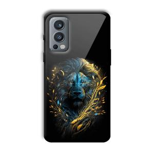 Golden Lion Customized Printed Glass Back Cover for OnePlus Nord 2