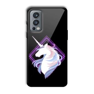 Unicorn Customized Printed Glass Back Cover for OnePlus Nord 2