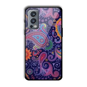 Purple Art Customized Printed Glass Back Cover for OnePlus Nord 2
