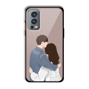 Cute Couple Customized Printed Glass Back Cover for OnePlus Nord 2
