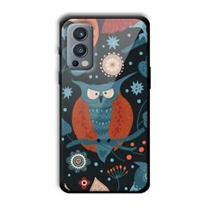 Blue Owl Customized Printed Glass Back Cover for OnePlus Nord 2