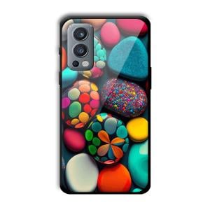 Colored Pebbles Customized Printed Glass Back Cover for OnePlus Nord 2
