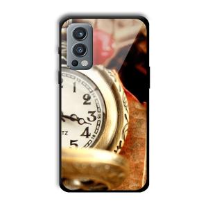 Golden Watch Customized Printed Glass Back Cover for OnePlus Nord 2