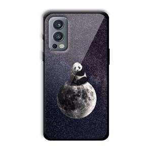 Astronaut Panda Customized Printed Glass Back Cover for OnePlus Nord 2