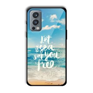 Let the Sea Set you Free Customized Printed Glass Back Cover for OnePlus Nord 2