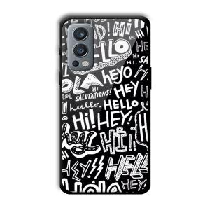 Hello Customized Printed Glass Back Cover for OnePlus Nord 2