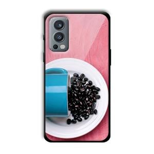 Coffee Beans Customized Printed Glass Back Cover for OnePlus Nord 2